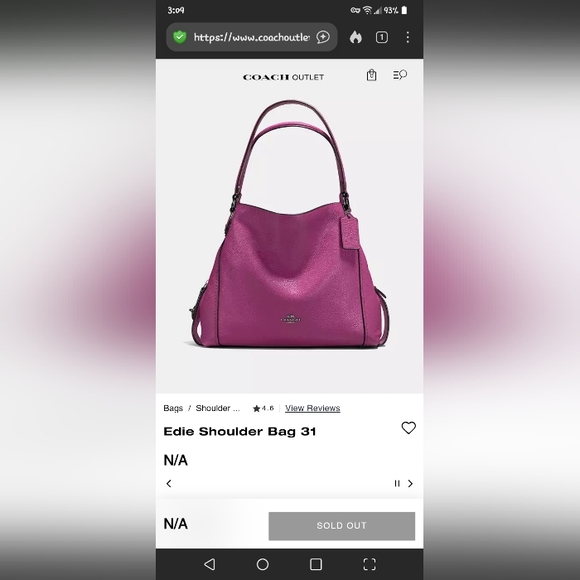 Coach EDIE Hobo Bag - Picture 10 of 10